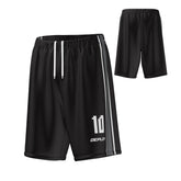 Basketball Shorts Stripes - Black